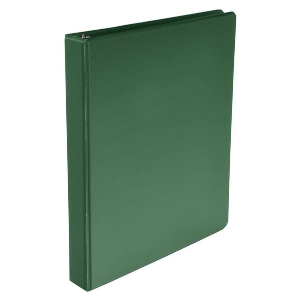 School Smart BINDER POLYPROPYLENE ROUND RING 1 IN GREEN 086362